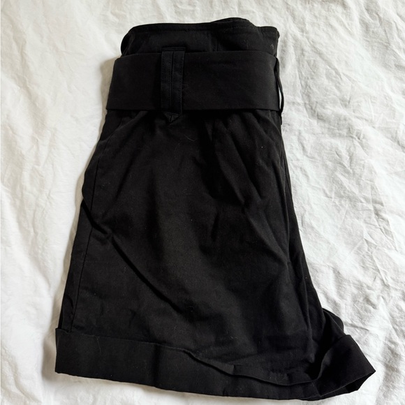 Sezane Black High Waisted Romeo Shorts - Picture 2 of 5